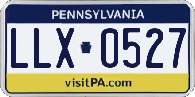 PA license plate LLX0527