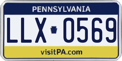 PA license plate LLX0569