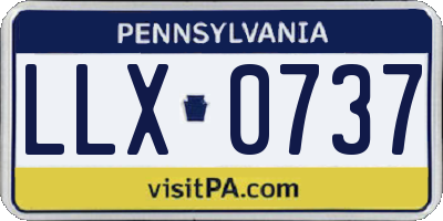 PA license plate LLX0737