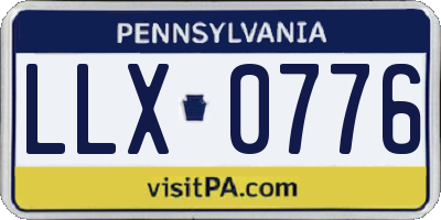 PA license plate LLX0776