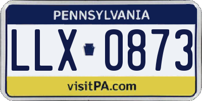 PA license plate LLX0873