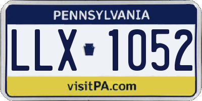 PA license plate LLX1052
