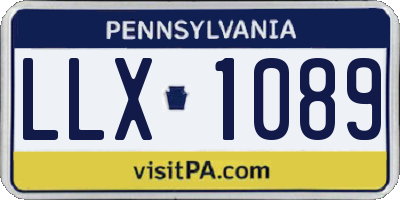 PA license plate LLX1089