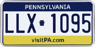 PA license plate LLX1095