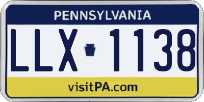 PA license plate LLX1138