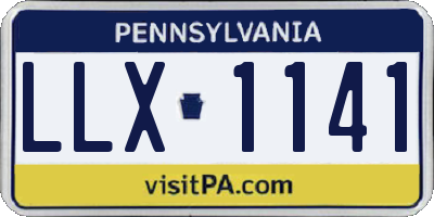 PA license plate LLX1141