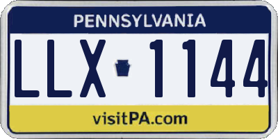 PA license plate LLX1144