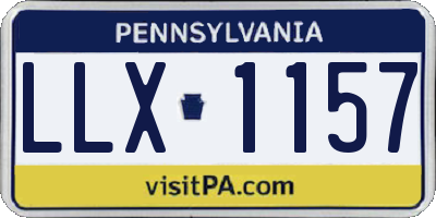 PA license plate LLX1157