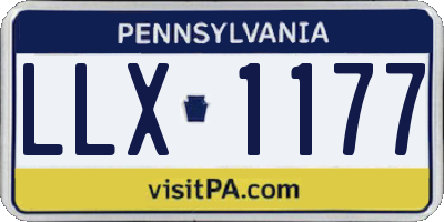 PA license plate LLX1177
