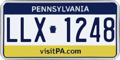 PA license plate LLX1248