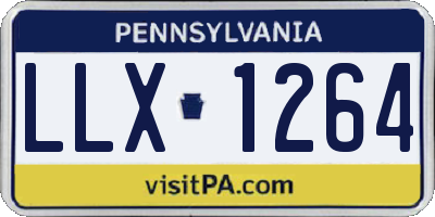 PA license plate LLX1264