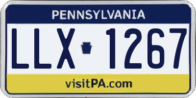 PA license plate LLX1267