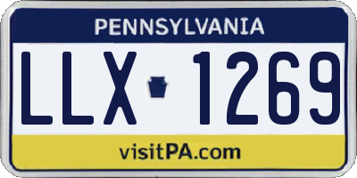 PA license plate LLX1269