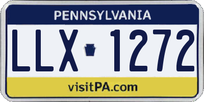 PA license plate LLX1272