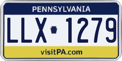 PA license plate LLX1279