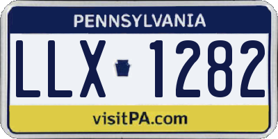PA license plate LLX1282