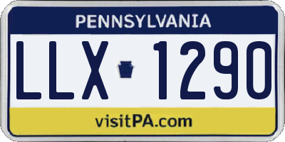 PA license plate LLX1290