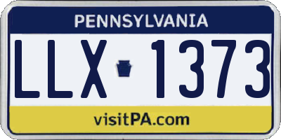 PA license plate LLX1373