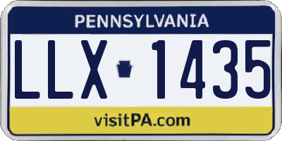 PA license plate LLX1435