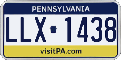 PA license plate LLX1438