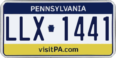 PA license plate LLX1441