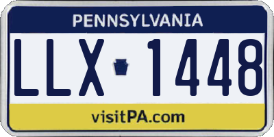PA license plate LLX1448
