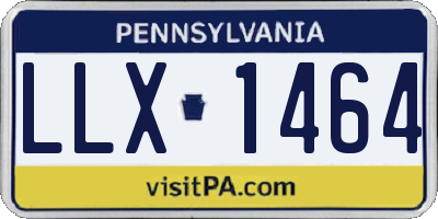 PA license plate LLX1464
