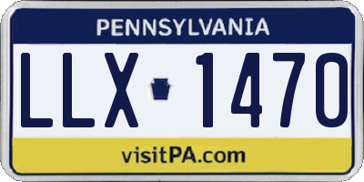 PA license plate LLX1470