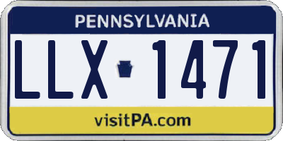 PA license plate LLX1471
