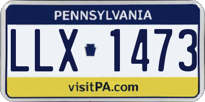 PA license plate LLX1473