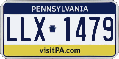 PA license plate LLX1479
