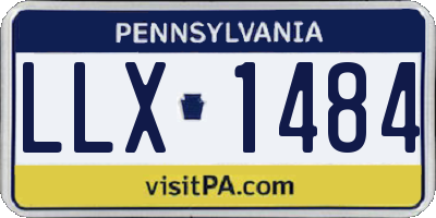 PA license plate LLX1484