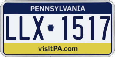 PA license plate LLX1517