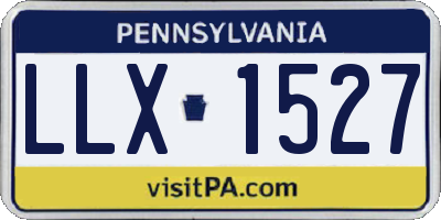 PA license plate LLX1527