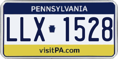 PA license plate LLX1528