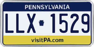 PA license plate LLX1529