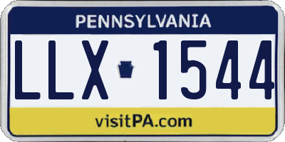 PA license plate LLX1544
