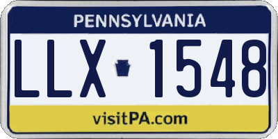 PA license plate LLX1548