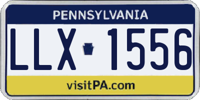 PA license plate LLX1556