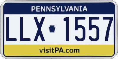 PA license plate LLX1557