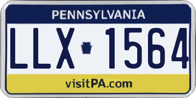 PA license plate LLX1564