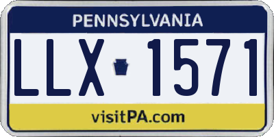 PA license plate LLX1571