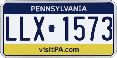 PA license plate LLX1573
