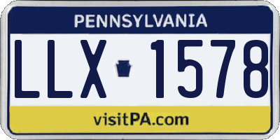 PA license plate LLX1578