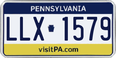 PA license plate LLX1579