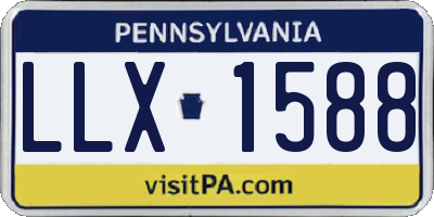 PA license plate LLX1588