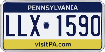 PA license plate LLX1590