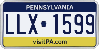 PA license plate LLX1599