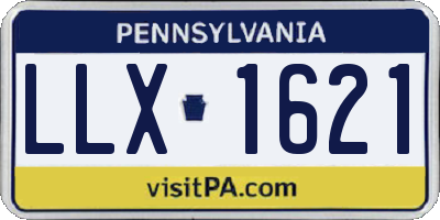 PA license plate LLX1621