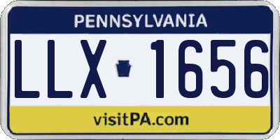 PA license plate LLX1656